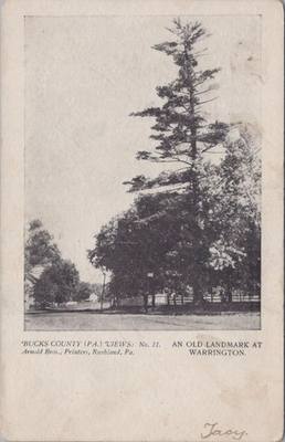 Arnold Bros Postcard Bucks County PA #11 An Old Landmark Warrington PA 