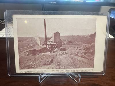 Arnold Bros Bucks County PA Views No 14 Postcard Rushland Quarry