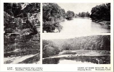 Vintage Postcard Dark Hollow PA Neshaminy Creek Bucks Co ARNOLD Repro JX14