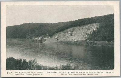 BUCKS CO. PA ARNOLD BROS. DELAWARE FROM PLEASANT BRIDGE ANTIQUE POSTCARD #152