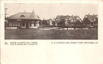 Arnold Bros #016 — R.R. Station and Street View, Wycombe