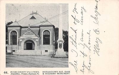 Doylestown Bank and Soldiers' Monument