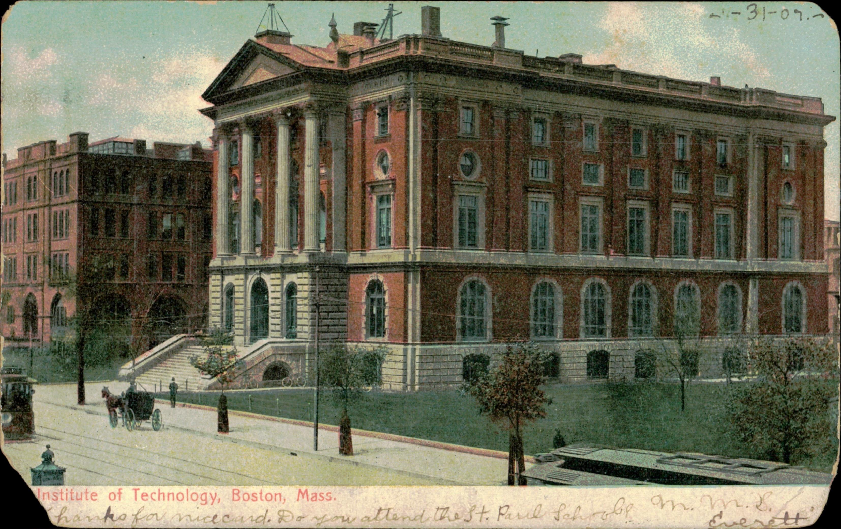 MIT postcard, 1907