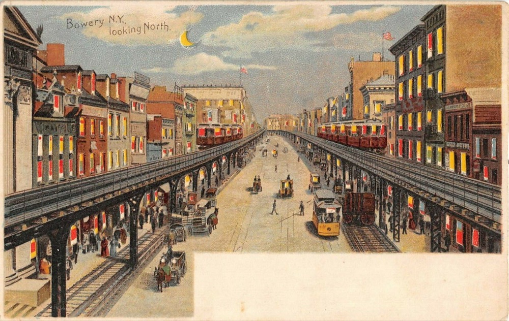 The Bowery, Trolley & Trains, New York