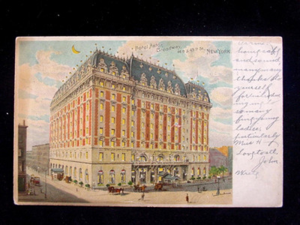 Hotel Astor, Broadway, New York