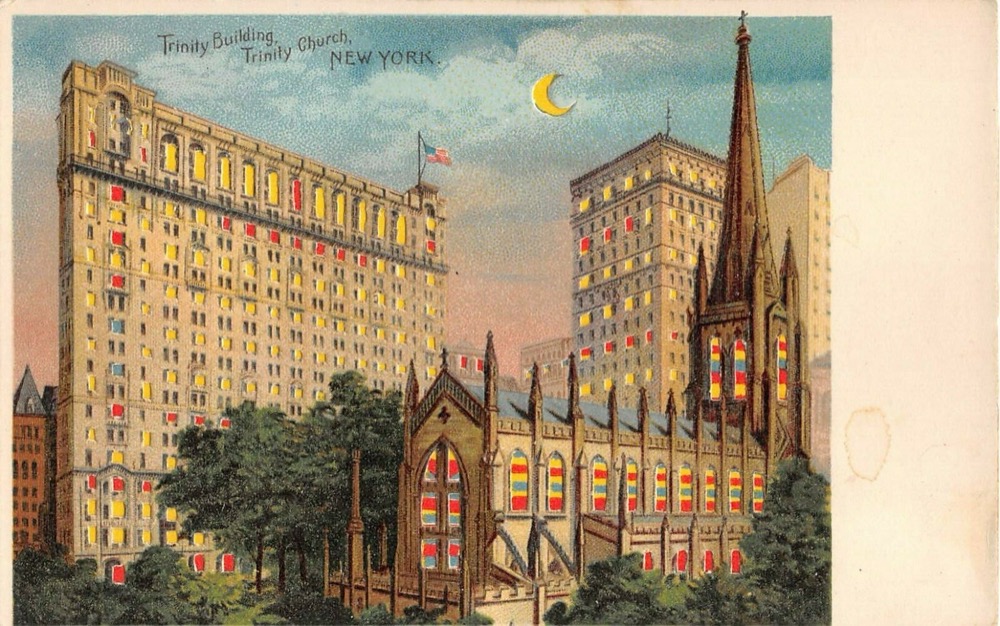 Trinity Building & Trinity Church, New York