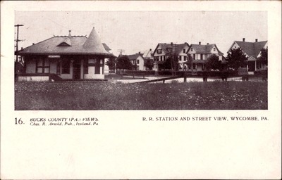 R.R. Station and Street View, Wycombe