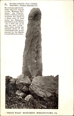 "Indian Walk" Monument
