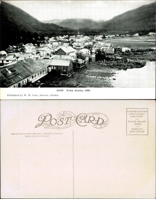 Panoramic view of Sitka Alaska 1886