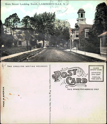 Main Street looking north, Lambertville NJ