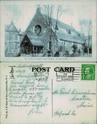 St. Andrews Episcopal Church, Lambertville NJ