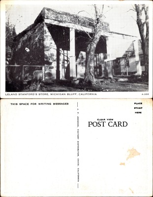 Leland Stanford's historic store building, Michigan Bluff, California