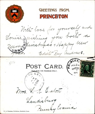 Princeton - Greetings from Princeton with university seal