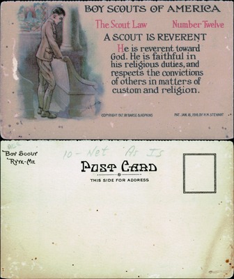 Boy Scouts of America Scout Law No. 12 A Scout Is Reverent