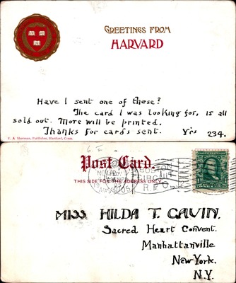 Harvard - Greetings from Harvard with seal