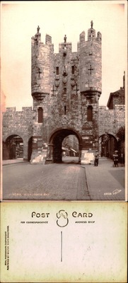 Micklegate Bar medieval gatehouse, York England