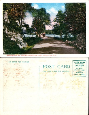 Princeton - Washington Street and Carnegie Lake, Princeton, New Jersey