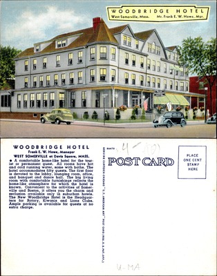 Woodbridge Hotel, West Somerville, Massachusetts