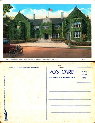Houston Hall, UPenn, Philadelphia, ivy-covered exterior
