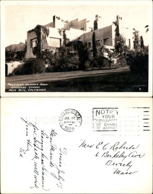 President Hoover's Home, Stanford Campus, Palo Alto