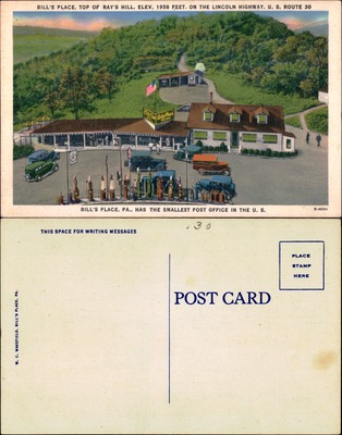 Bill's Place roadside stop Lincoln Highway Route 30 Pennsylvania