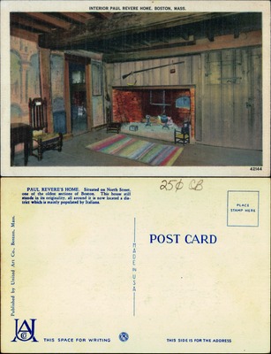 Interior of Paul Revere Home, Boston, Massachusetts