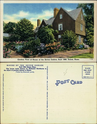 House of the Seven Gables garden view, Salem, Massachusetts
