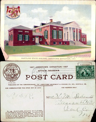 Maryland State Building Jamestown Exposition 1907