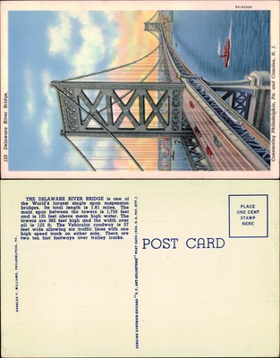 Delaware River Bridge Philadelphia Pennsylvania Camden New Jersey