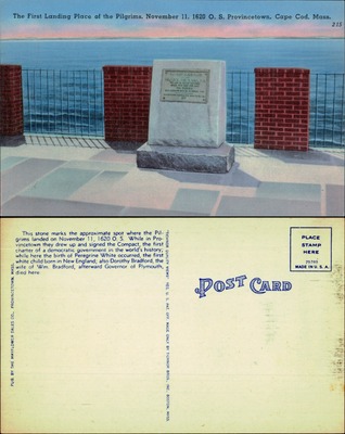 First Landing Place Pilgrims Monument Provincetown Cape Cod Massachusetts