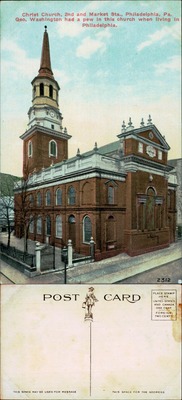 Christ Church 2nd Market Streets Philadelphia PA Washington pew