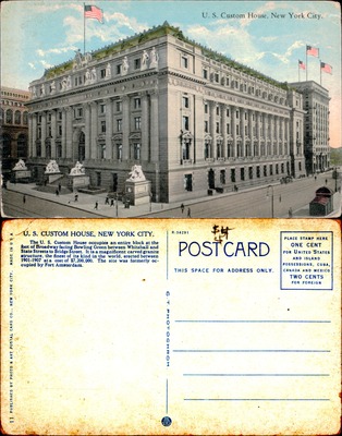 U.S. Custom House New York City exterior Beaux-Arts building