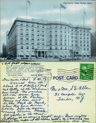 Copley Plaza Hotel, Boston, Massachusetts