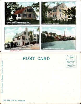 Multi-view Plymouth Massachusetts Pilgrim historic sites