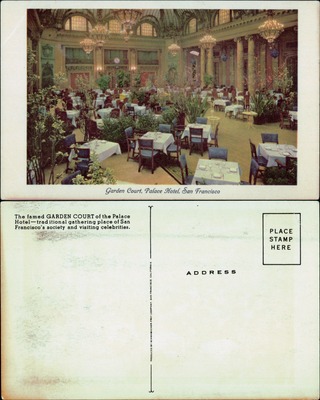 Garden Court interior, Palace Hotel, San Francisco