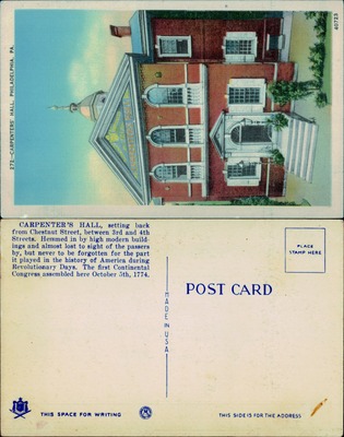 Carpenter's Hall exterior, Philadelphia, Pennsylvania