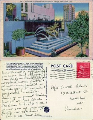 Prometheus Fountain, Rockefeller Center, New York City