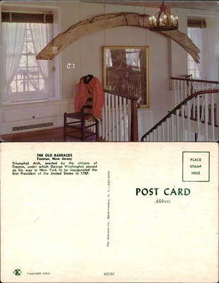 Interior with Whale-Jaw Arch, Old Barracks, Trenton, NJ