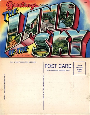 Greetings from the Land of the Sky (Asheville, NC Area)