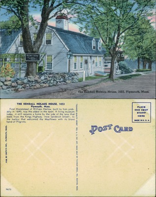 Kendall Holmes House, 1653, Plymouth, MA