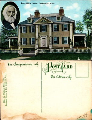 Longfellow House with Portrait, Cambridge, MA
