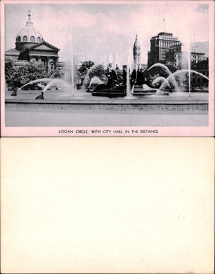 Logan Circle with City Hall, Philadelphia, PA