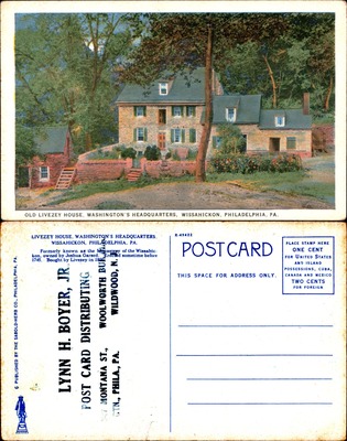 Old Livezey House, Washington's Headquarters, Wissahickon, Philadelphia