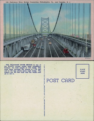 Delaware River Bridge Connecting Philadelphia, PA and Camden, NJ