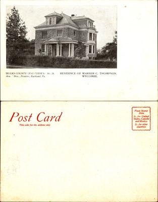 Arnold Bros #018 — Residence of Warner C. Thompson, Wycombe, PA