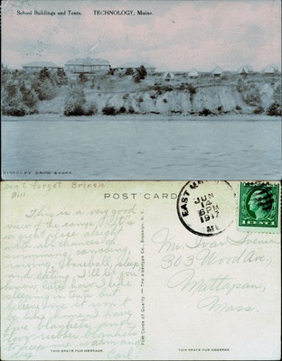 School Buildings and Tents, Technology, Maine camp scene