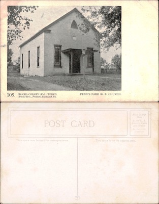 Arnold Bros #105 — Penn's Park Methodist Episcopal Church, Bucks County Pennsylvania