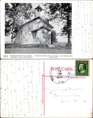 Arnold Bros #113 — Trinity Episcopal Church Buckingham PA, Built 1840