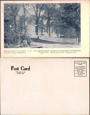 Arnold Bros #019 — Presbyterian Church of Neshaminy in Warwick PA, founded 1710