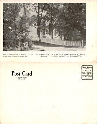 Arnold Bros #019 — Presbyterian Church of Neshaminy in Warwick, Bucks County PA